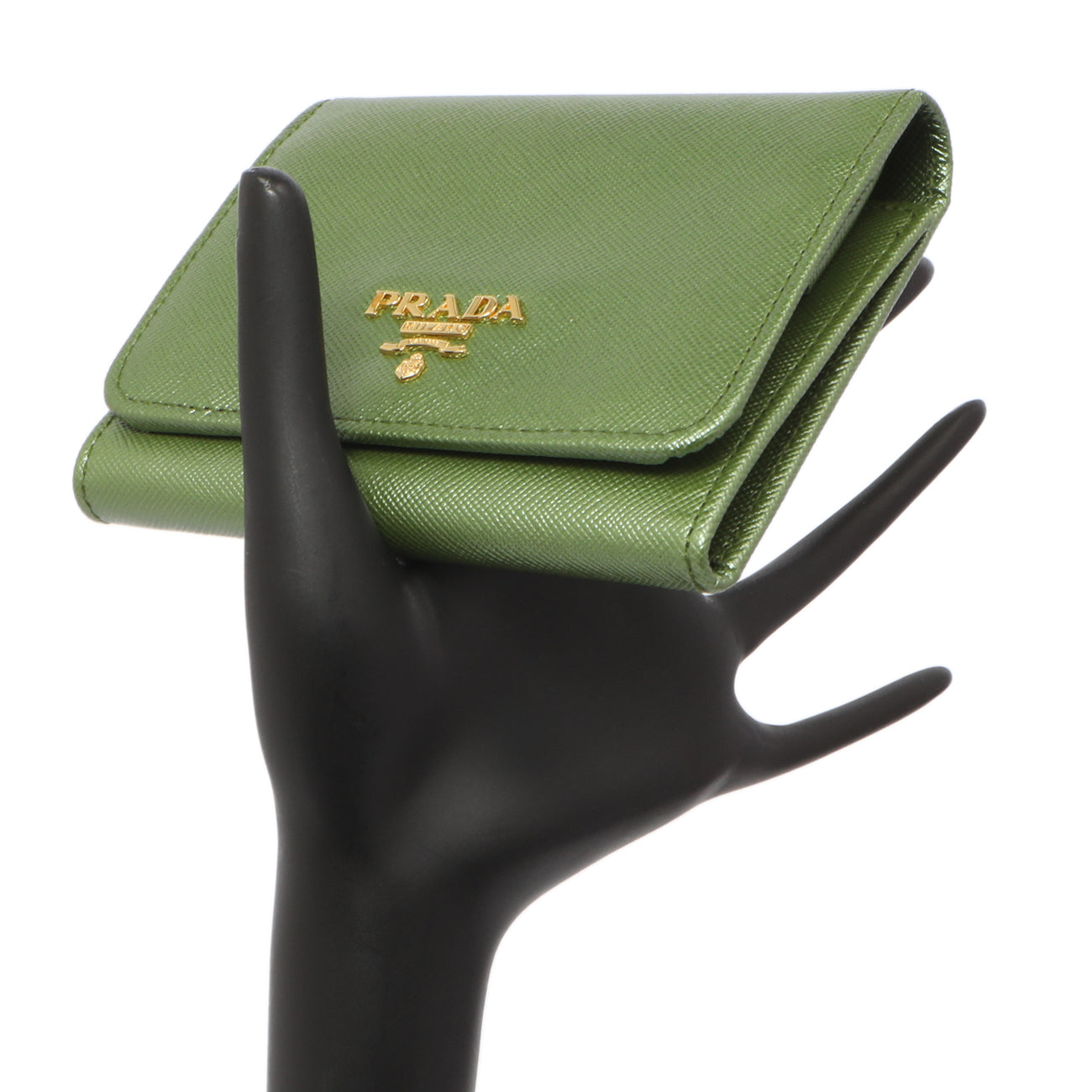Exclusive Prada Saffiano Tri-Fold Compact Wallet — Alternate View 7