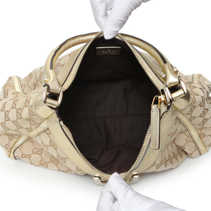 Exclusive Gucci Monogram Canvas Abbey D Ring Bag Small — Top View
