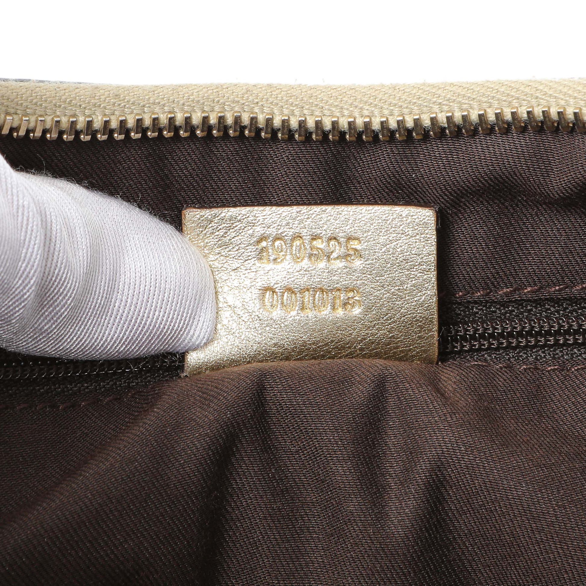 Exclusive Gucci Monogram Canvas Abbey D Ring Bag Small — Lifestyle View