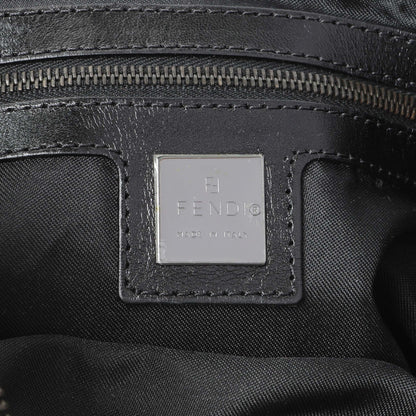 Exclusive Fendi Black Zucchino Canvas Bagette Shoulder — Detail View