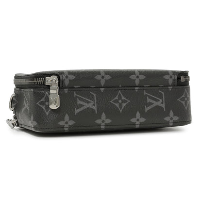 Exclusive Louis Vuitton Monogram Eclipse Alpha Wearable Wallet — Back View