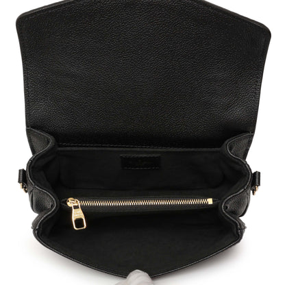 Exclusive Louis Vuitton Black Empreinte Pochette Metis East West — Top View