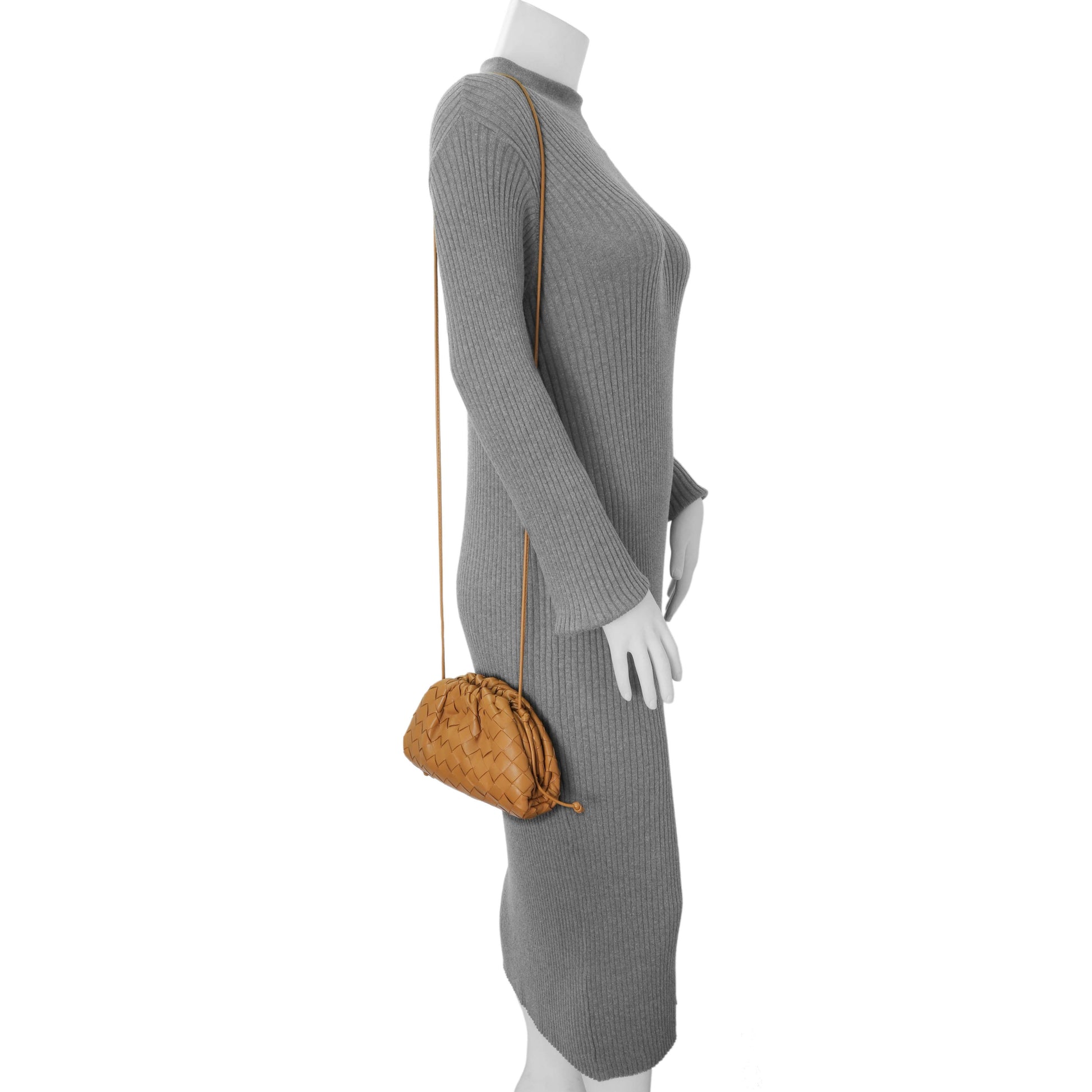 Exclusive Bottega Veneta Carmel Nappa Intrecciato The Mini Pouch — Alternate View 8
