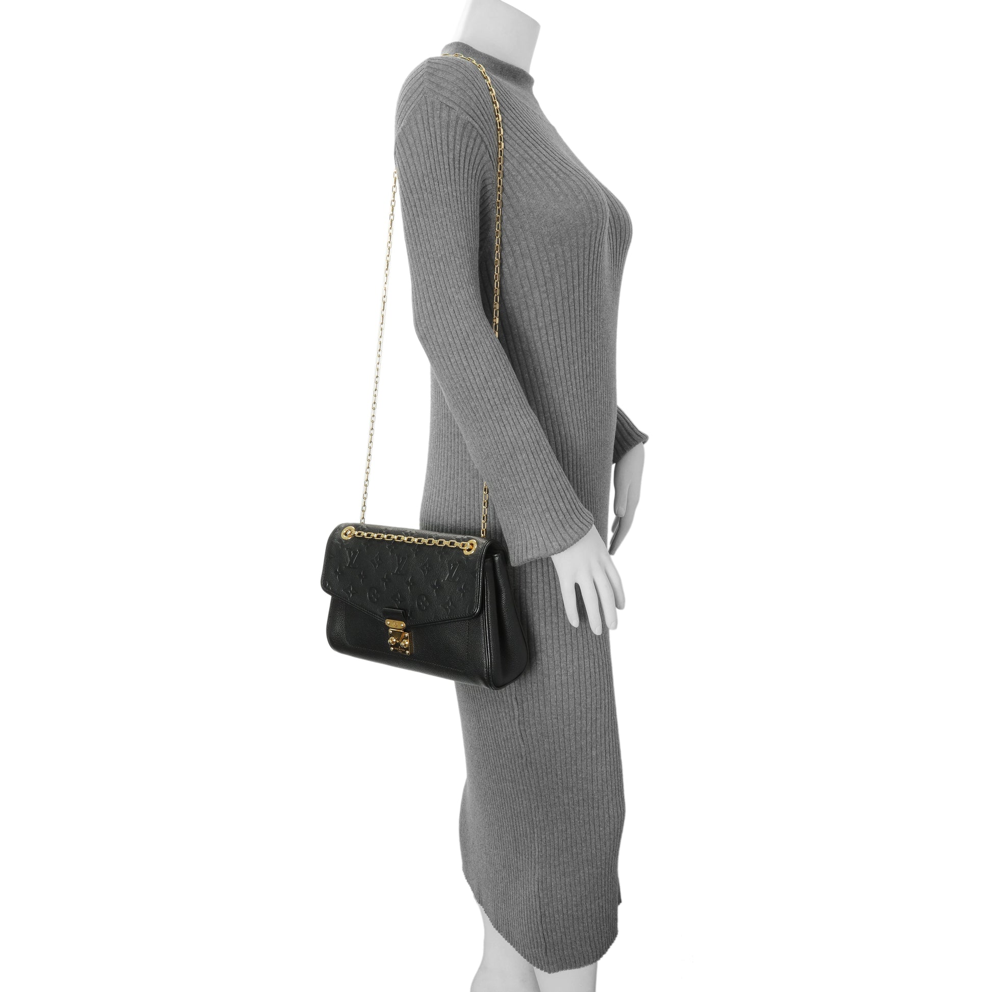 Exclusive Louis Vuitton Black Empreinte Saint Germain PM — Alternate View 12