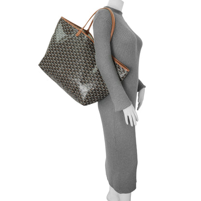 Exclusive Goyard Black Gold Goyardine Saint Louis GM — Alternate View 13