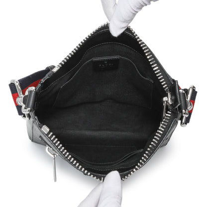 Exclusive Gucci GG Supreme Monogram Web Small Flat Messenger Bag — Alternate View 8