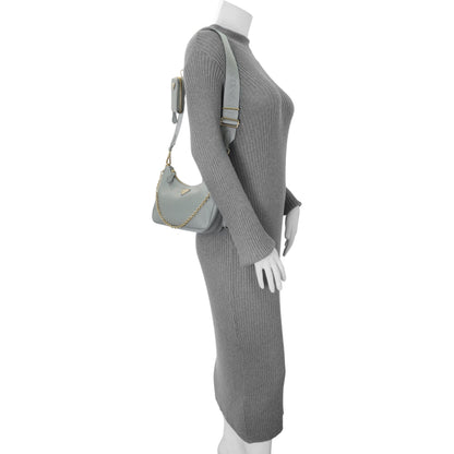 Exclusive Prada Ardesia Saffiano Re-Edition 2005 Shoulder Bag — Alternate View 11