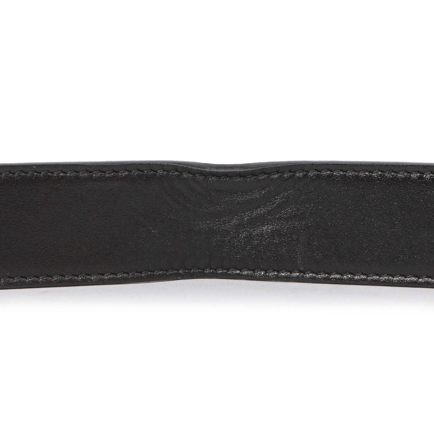 Exclusive Gucci GG Supreme Monogram Plutone Calfskin Double G Reversible 30mm Belt — Detail View