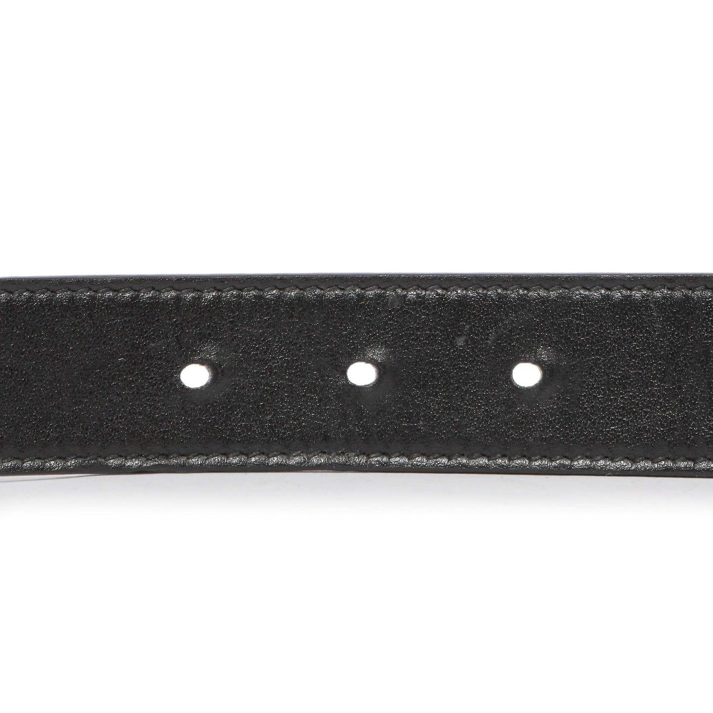Exclusive Gucci GG Supreme Monogram Plutone Calfskin Double G Reversible 30mm Belt — Lifestyle View