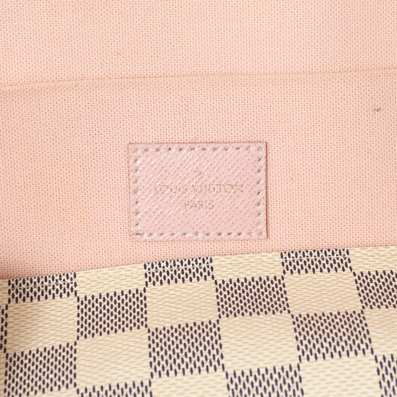 Exclusive Louis Vuitton Damier Azur Pochette Felicie — Detail View