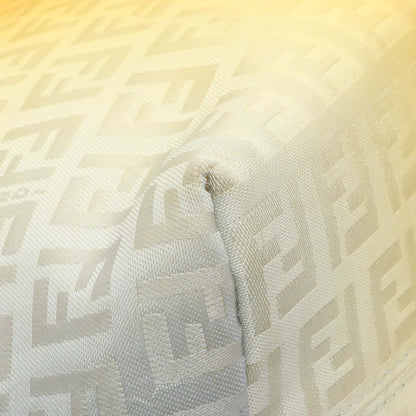 Exclusive Fendi Yellow Grey Zucchino Canvas Tote — Lifestyle View