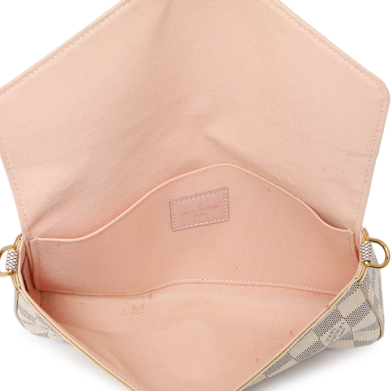 Exclusive Louis Vuitton Damier Azur Pochette Felicie — Top View