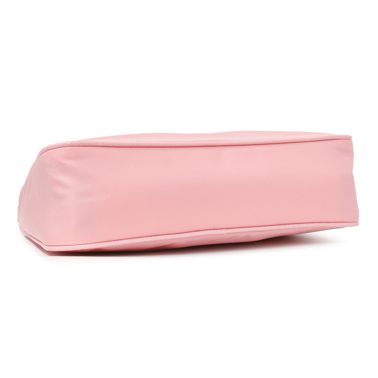 Exclusive Prada Rosa Tessuto Nylon Saffiano Mini Re-Edition 2005 Bag — Back View