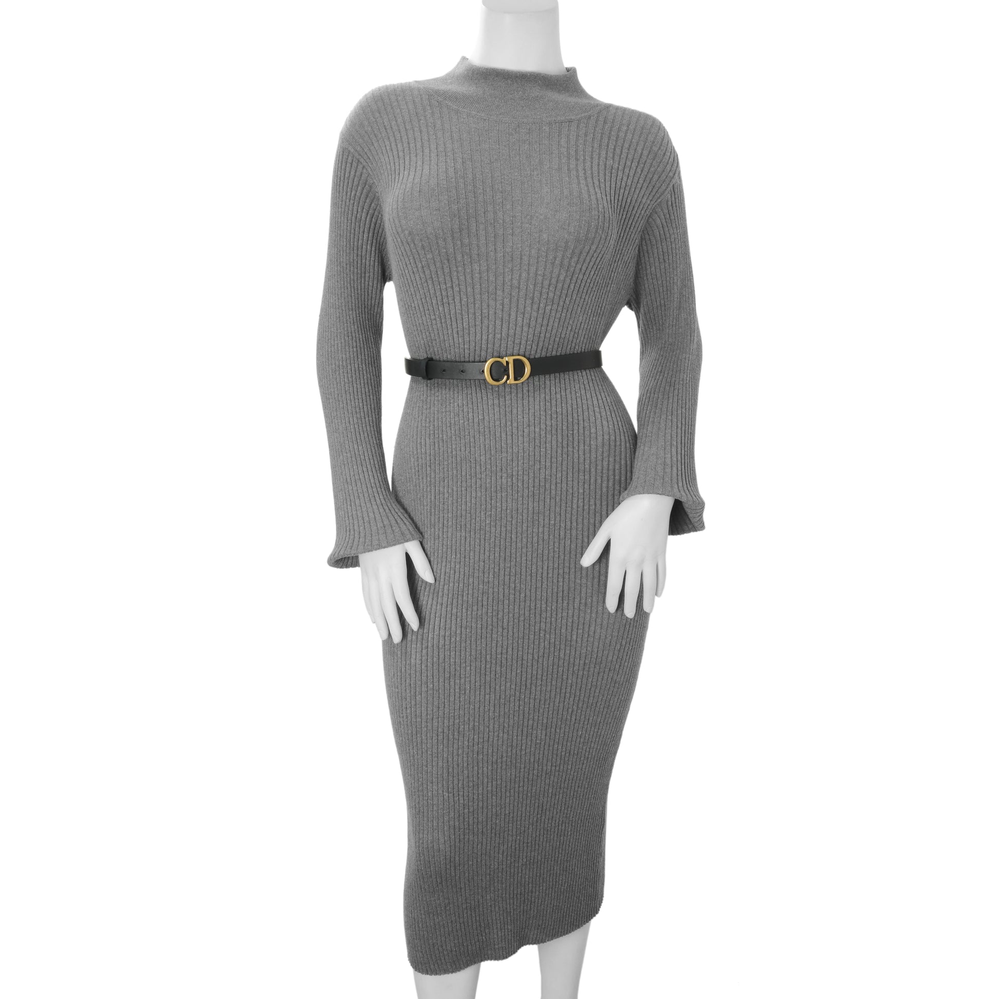 Exclusive Christian Dior Black Calfskin 20mm Saddle Belt — Lifestyle View