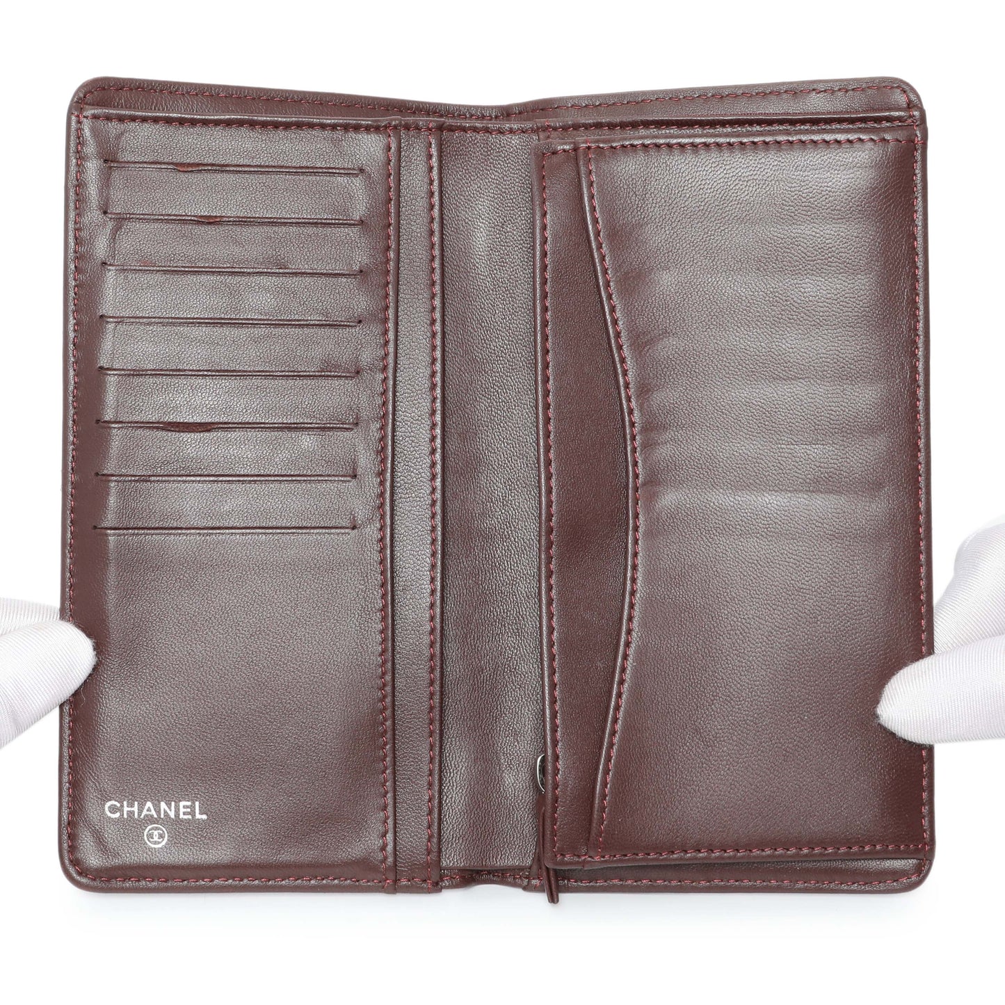 Exclusive Chanel Lambskin Quilted Yen Wallet Black — Alternate View 8