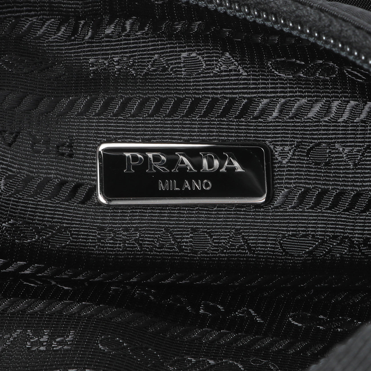 Exclusive Prada Black Re-Nylon Mini Re-Edition 2000 — Detail View