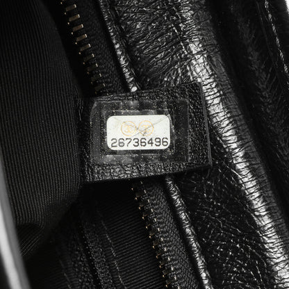 Exclusive Chanel Metallic Crumpled Goatskin Quilted Medium Gabrielle Hobo — Lifestyle View