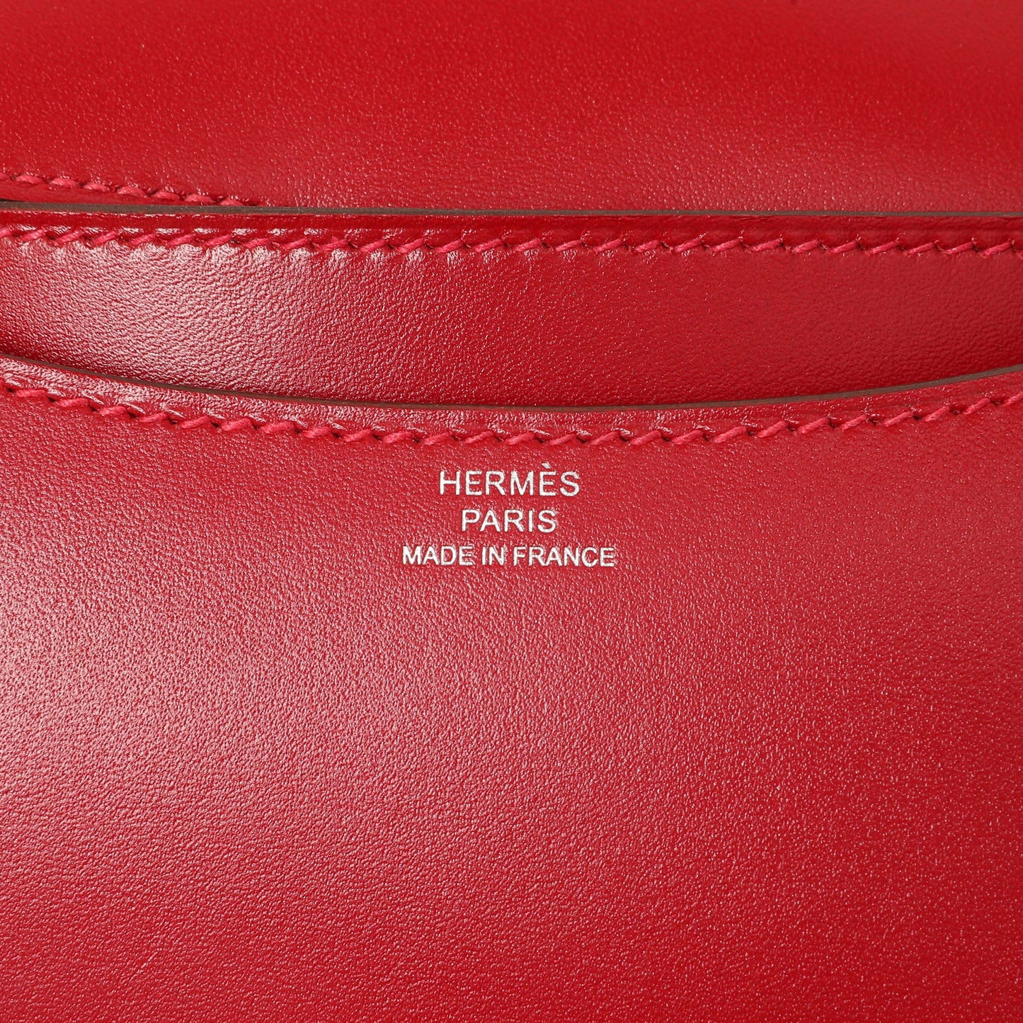 Exclusive Hermes Rouge Vif Tadelakt Constance 18 — Lifestyle View