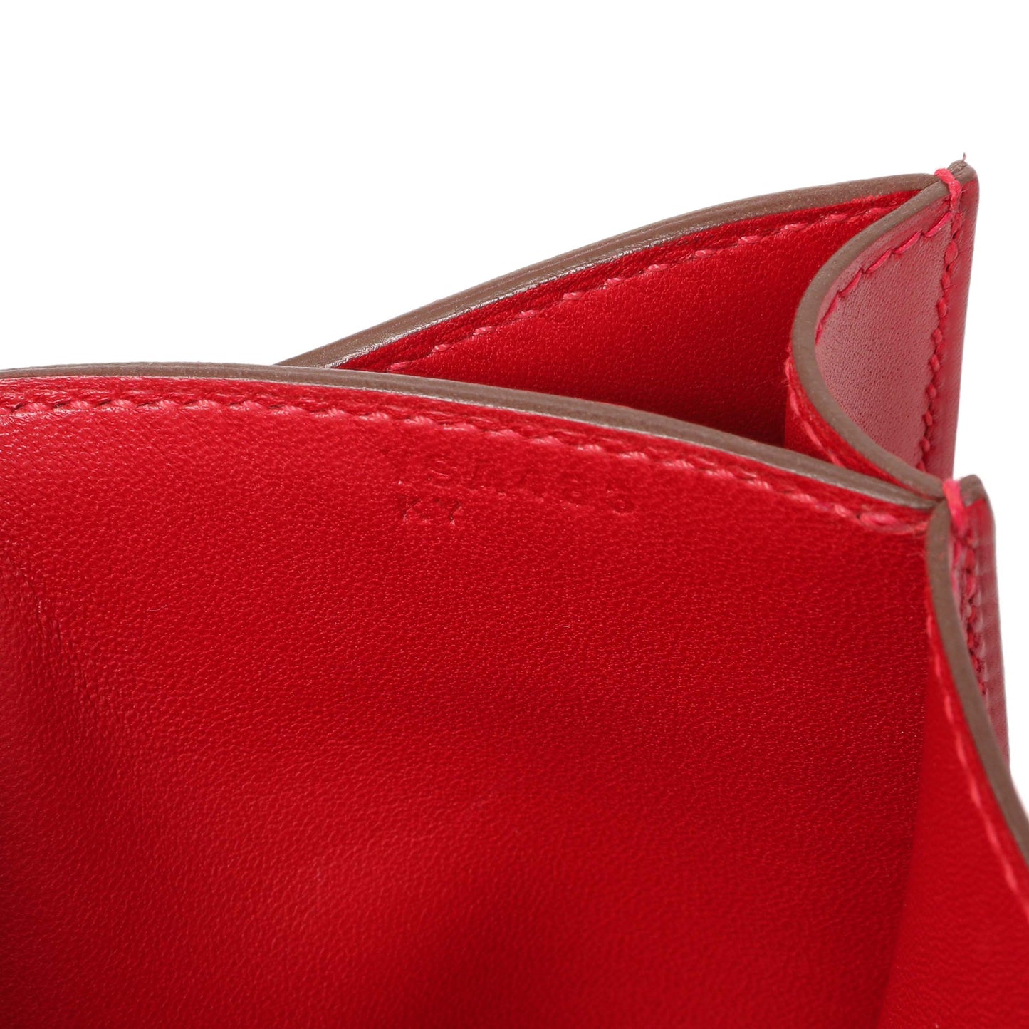 Exclusive Hermes Rouge Vif Tadelakt Constance 18 — Alternate View 7