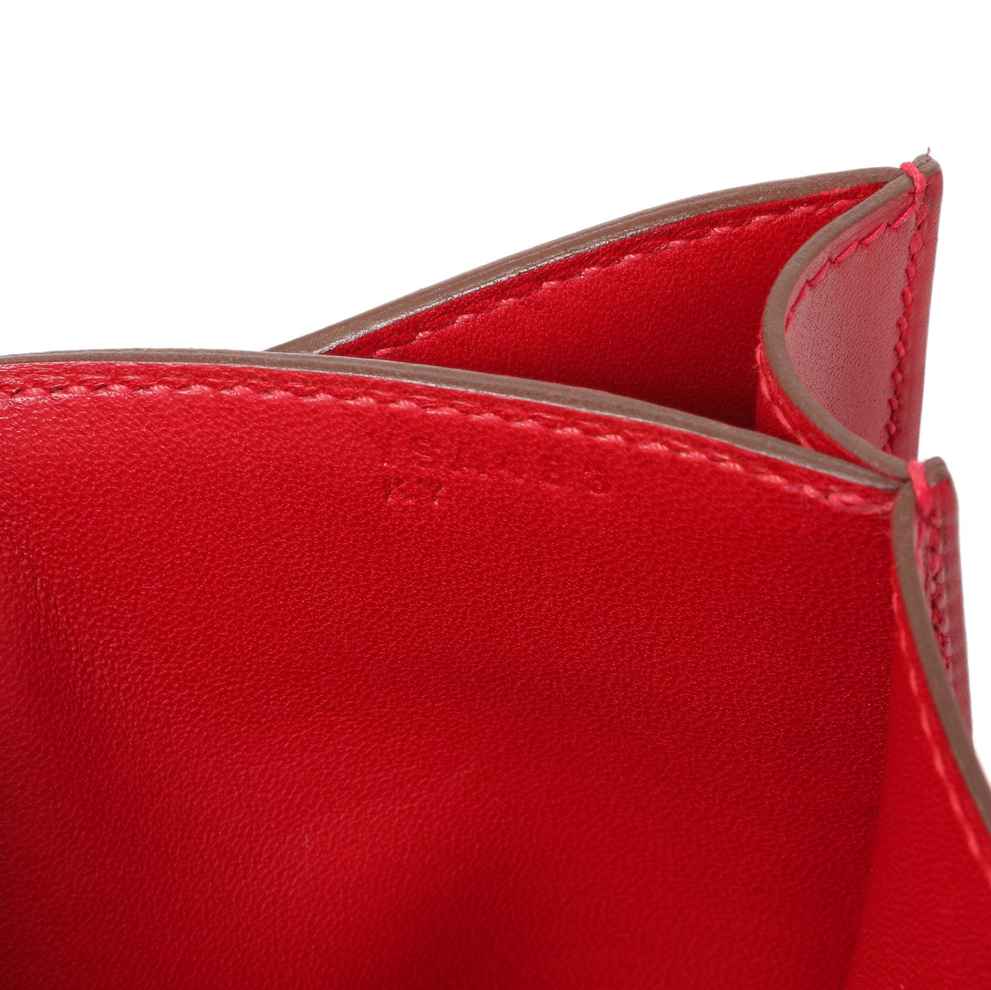 Exclusive Hermes Rouge Vif Tadelakt Constance 18 — Alternate View 7