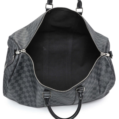 Exclusive Louis Vuitton Damier Graphite Keepall Bandouliere 55 — Alternate View 8