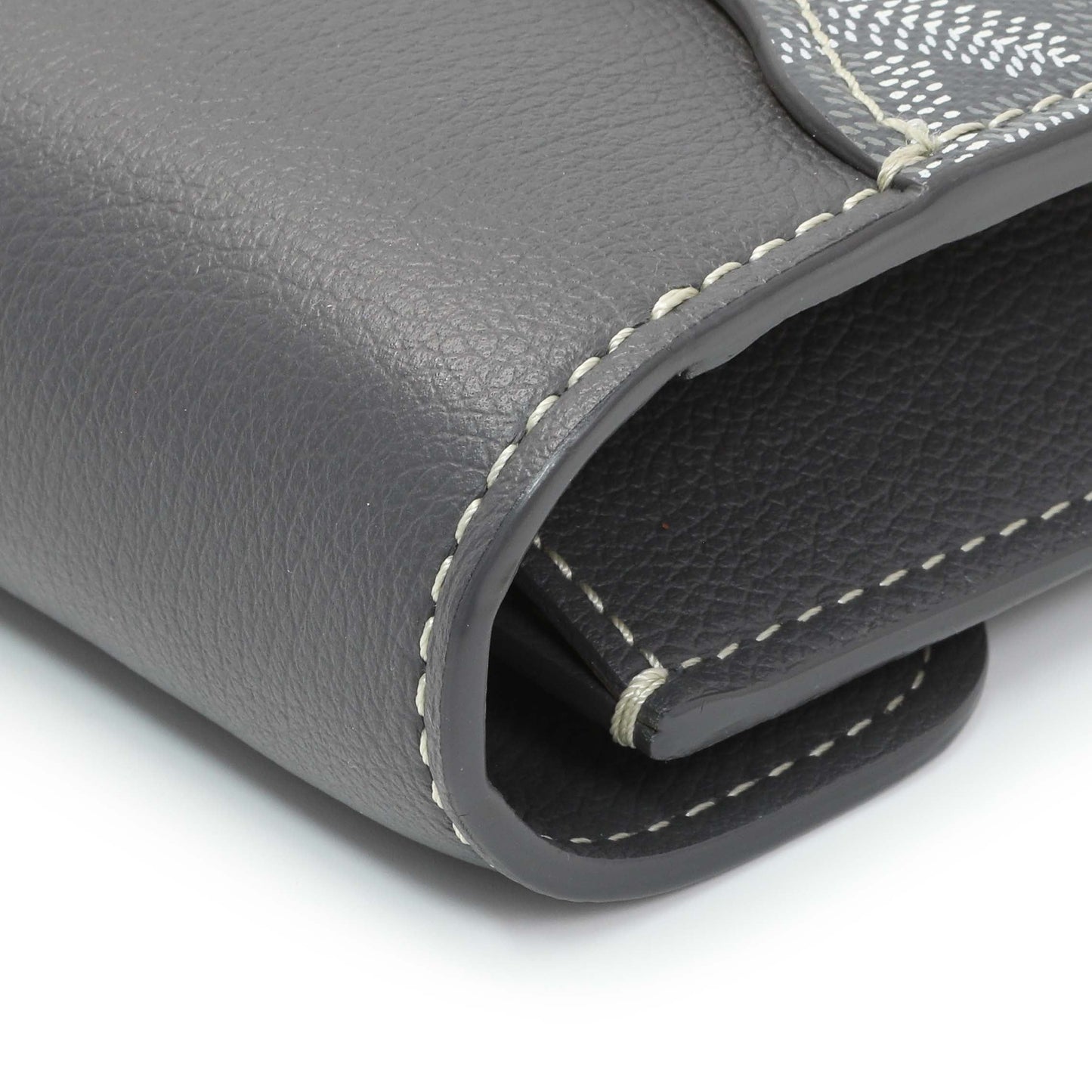 Exclusive Goyard Grey Goyardine Calfskin Chypre Wallet Pouch — Alternate View 7