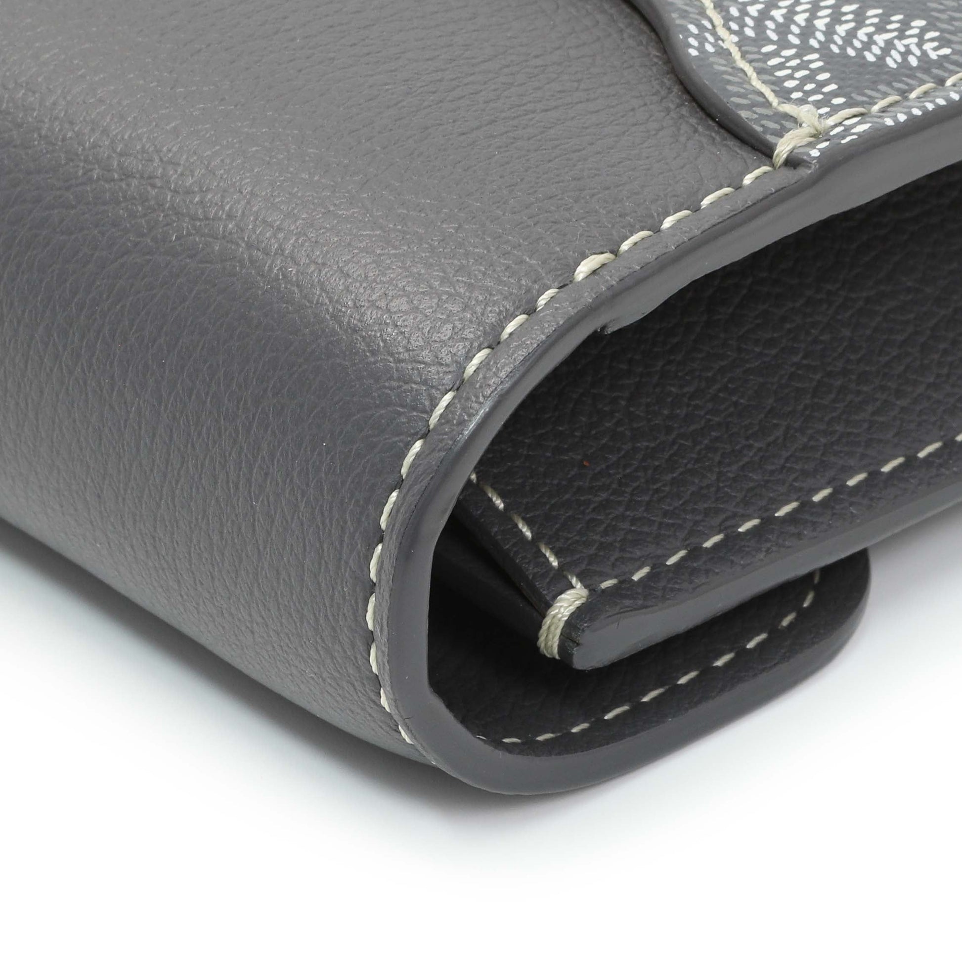 Exclusive Goyard Grey Goyardine Calfskin Chypre Wallet Pouch — Alternate View 7