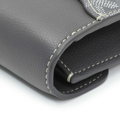 Exclusive Goyard Grey Goyardine Calfskin Chypre Wallet Pouch — Alternate View 7