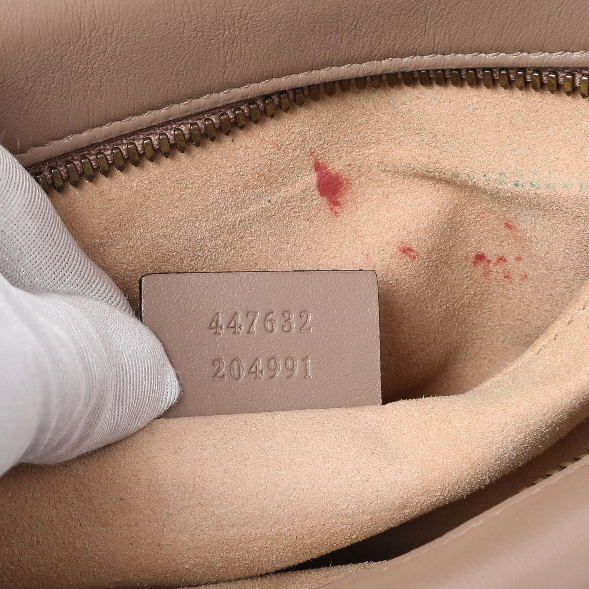 Exclusive Gucci Porcelain Rose Calfskin Matelasse Small GG Marmont Chain Shoulder Bag — Alternate View 10