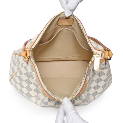 Exclusive Louis Vuitton Damier Azur Siracusa PM — Top View