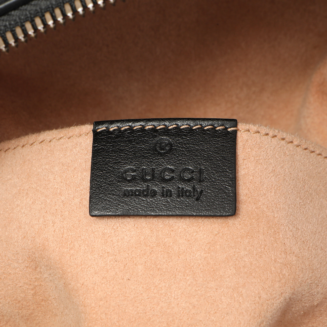 Exclusive Gucci Black Calfskin Matelasse GG Marmont Backpack — Detail View