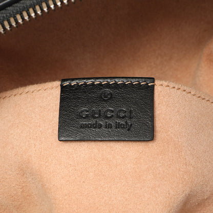 Exclusive Gucci Black Calfskin Matelasse GG Marmont Backpack — Detail View
