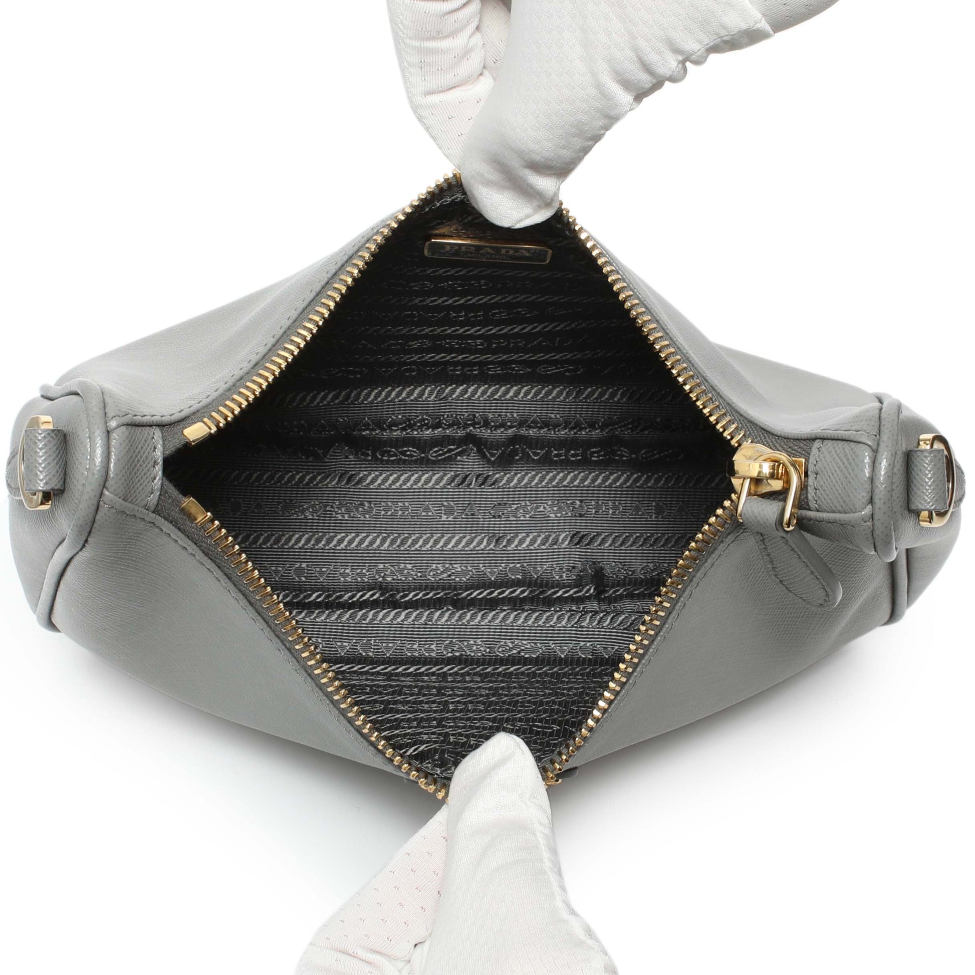 Exclusive Prada Ardesia Saffiano Re-Edition 2005 Shoulder Bag — Alternate View 9