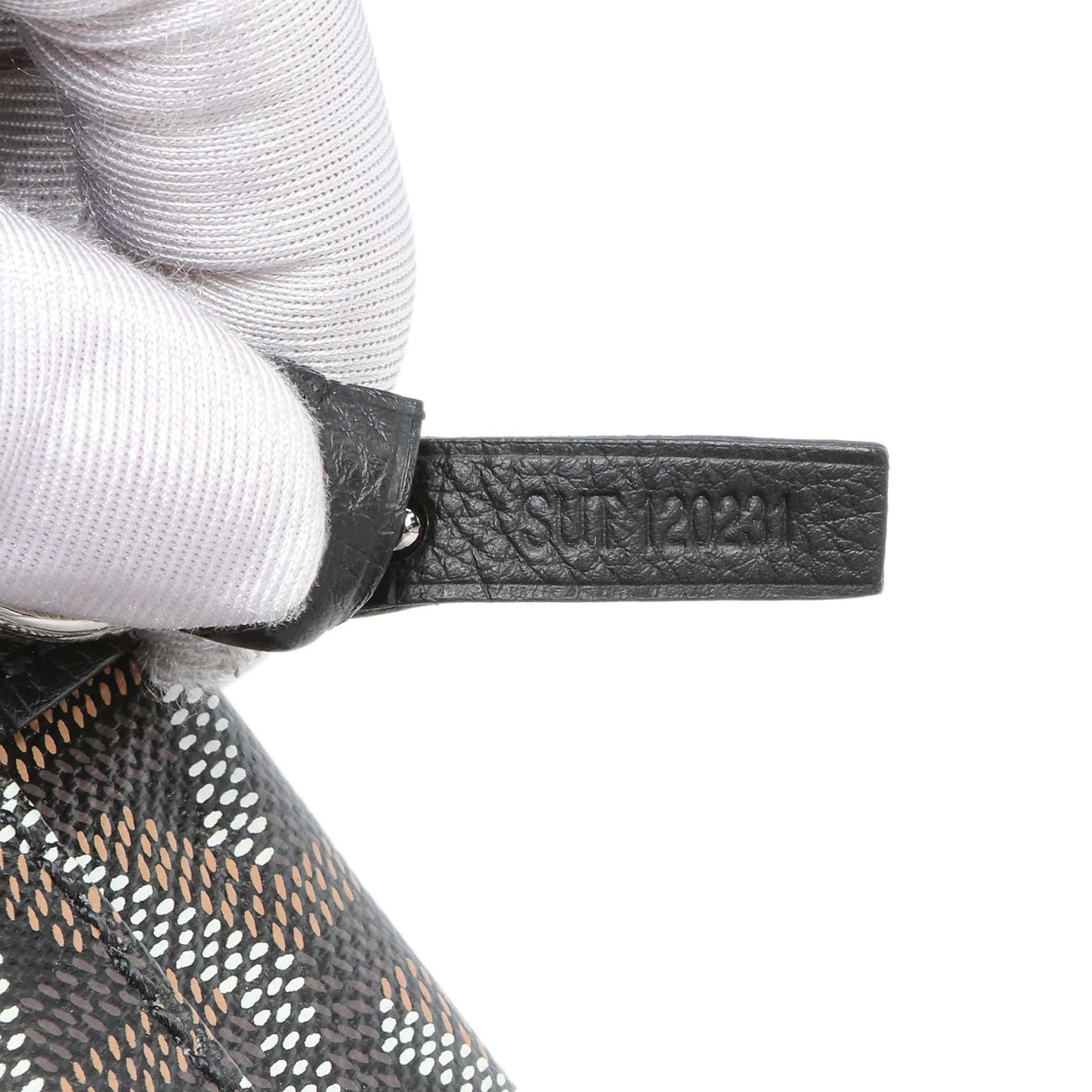 Exclusive Goyard Black Goyardine Reversible Mini Anjou — Lifestyle View