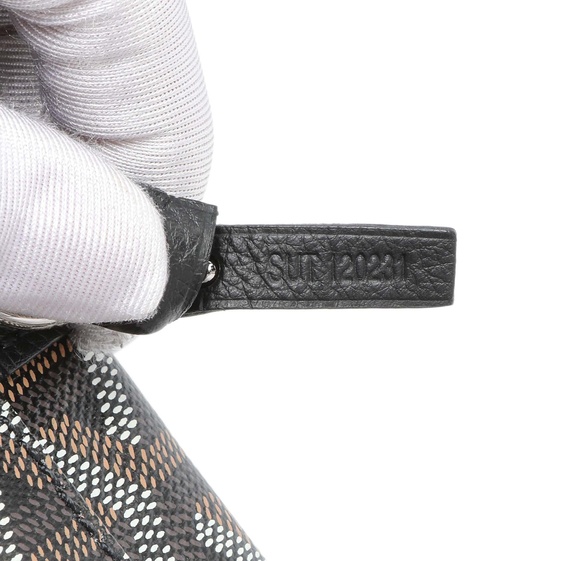 Exclusive Goyard Black Goyardine Reversible Mini Anjou — Lifestyle View