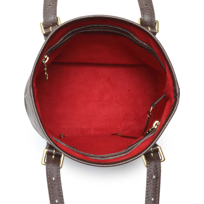 Exclusive Louis Vuitton Damier Ebene Marais Bucket 23 — Top View