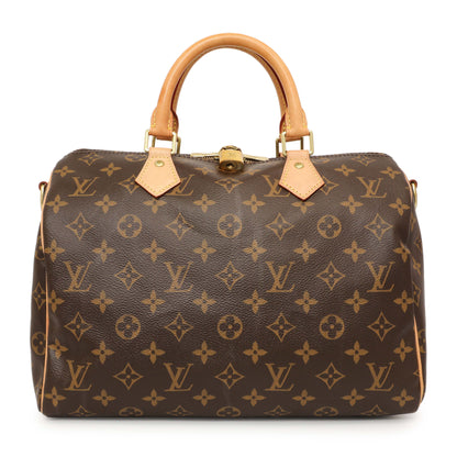 Exclusive Louis Vuitton Monogram Speedy 30 Bandouliere — Front View