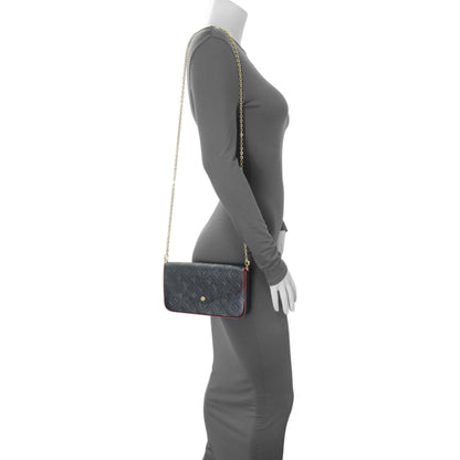 Exclusive Louis Vuitton Marine Rouge Empreinte Felicie Pochette — Alternate View 17