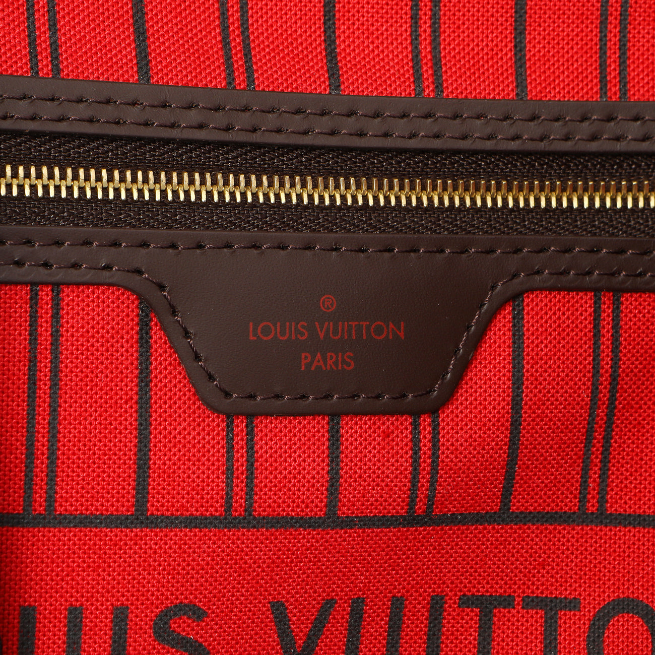 Exclusive Louis Vuitton Damier Ebene Neverfull MM — Alternate View 9