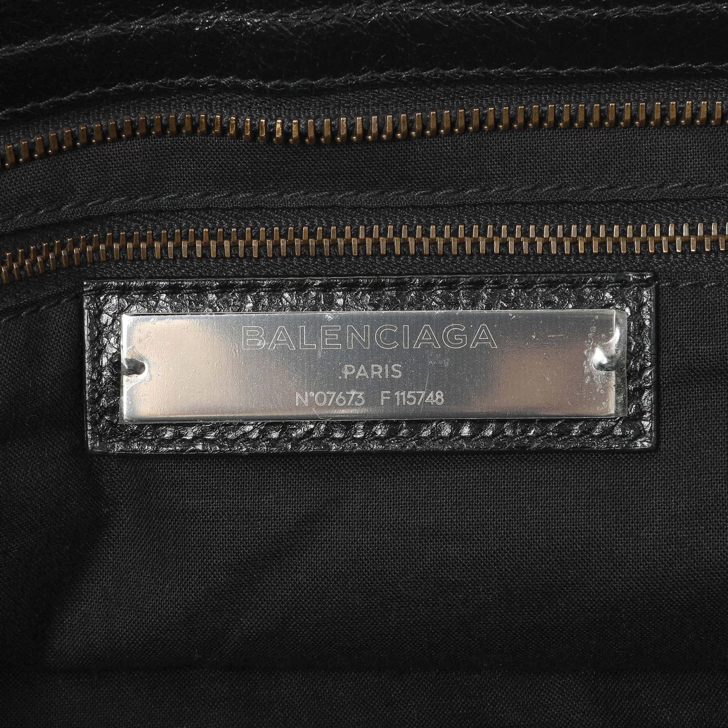 Exclusive Balenciaga Black Agneau Classic Hardware City — Alternate View 9