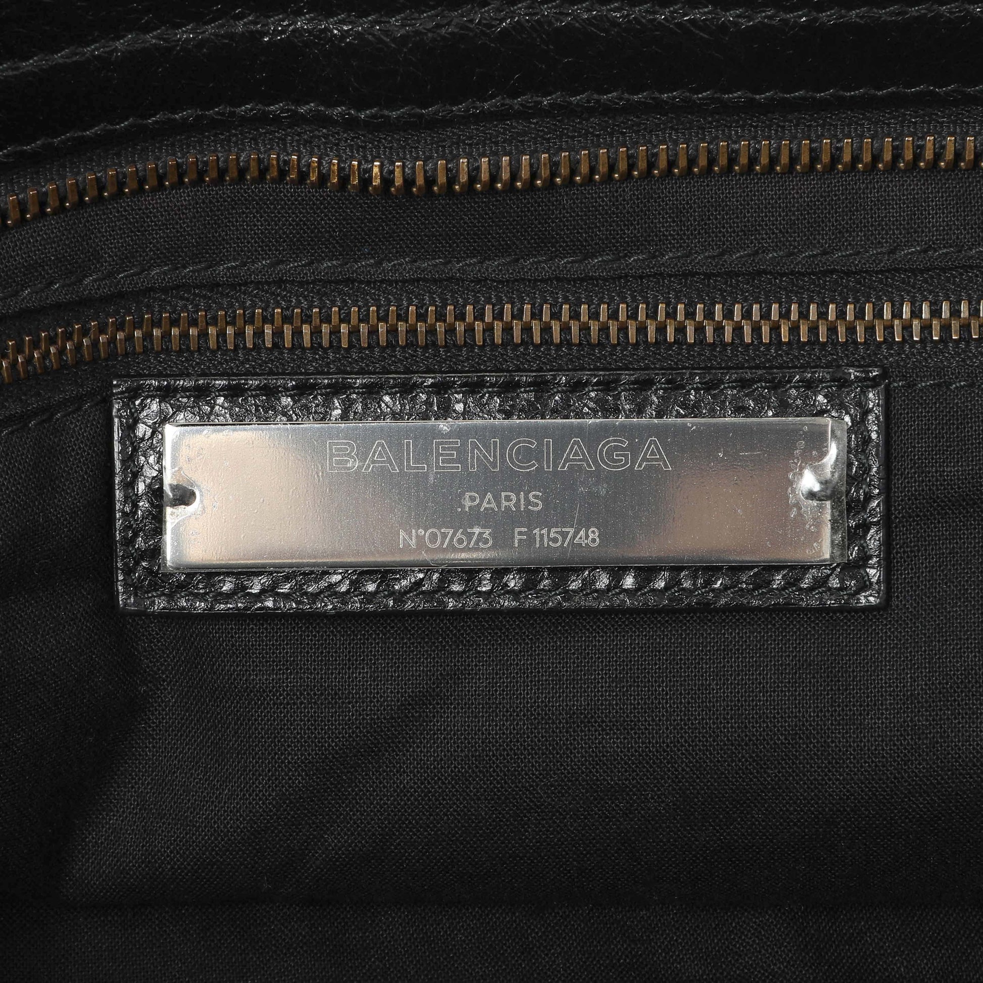 Exclusive Balenciaga Black Agneau Classic Hardware City — Alternate View 9
