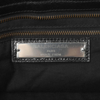 Exclusive Balenciaga Black Agneau Classic Hardware City — Alternate View 9