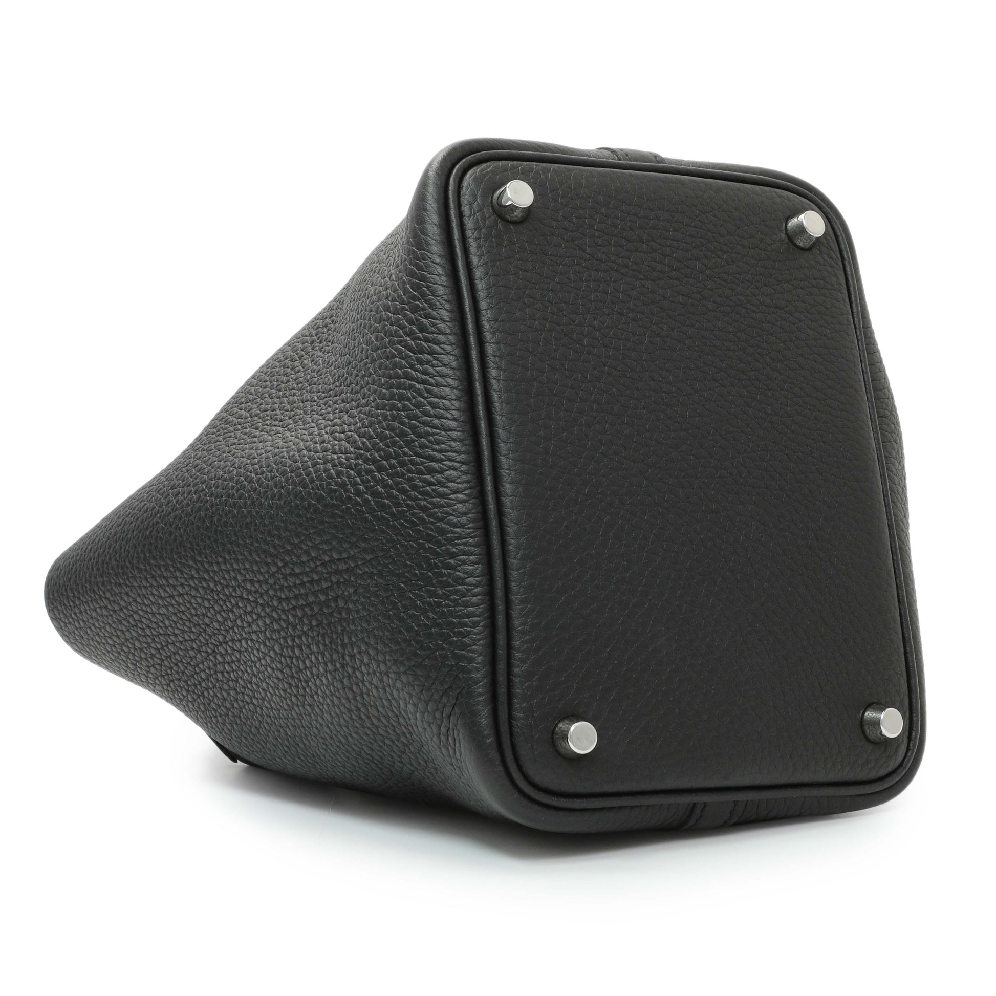 Exclusive Hermes Black Clemence Picotin 18 — Back View