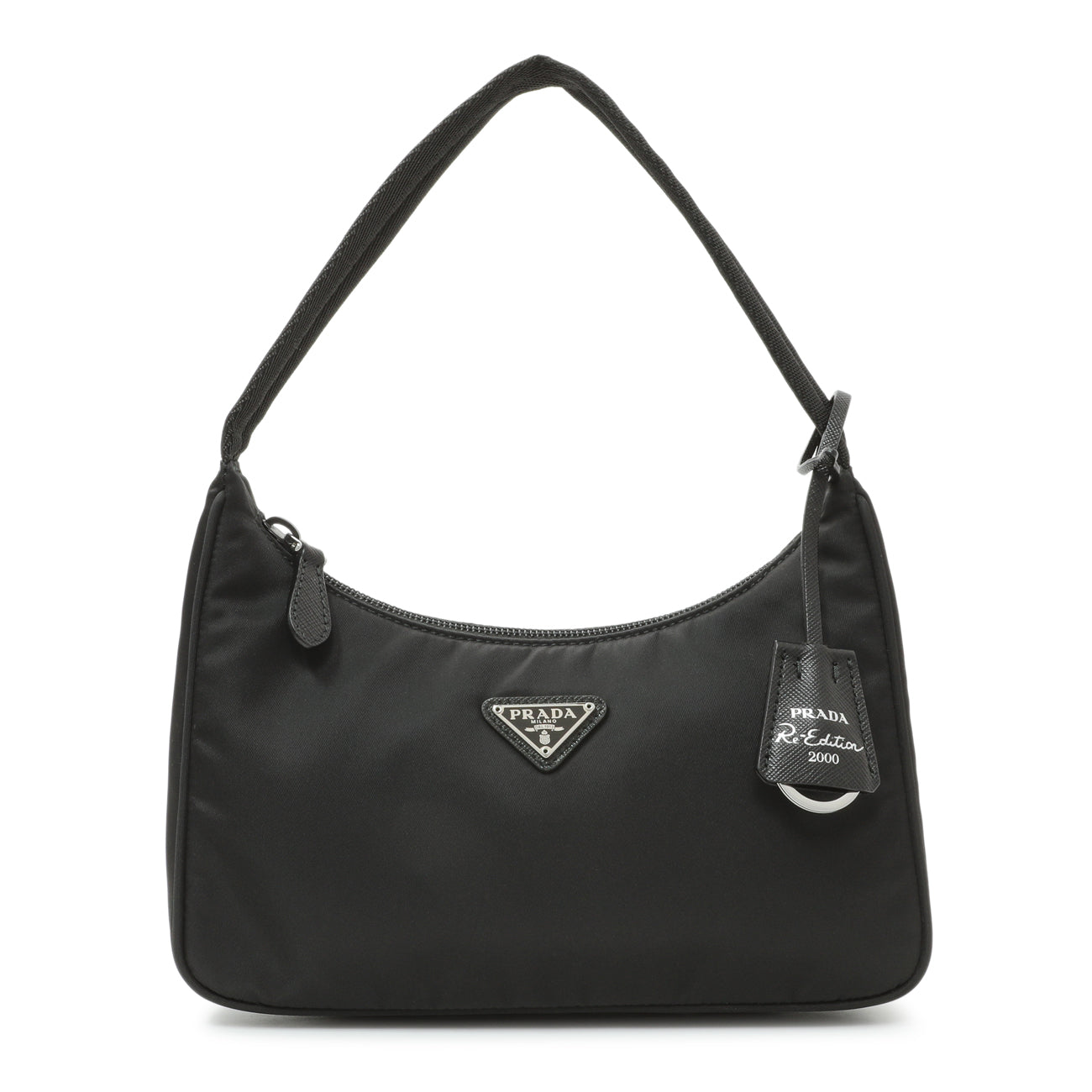 Exclusive Prada Black Re-Nylon Mini Re-Edition 2000 — Front View
