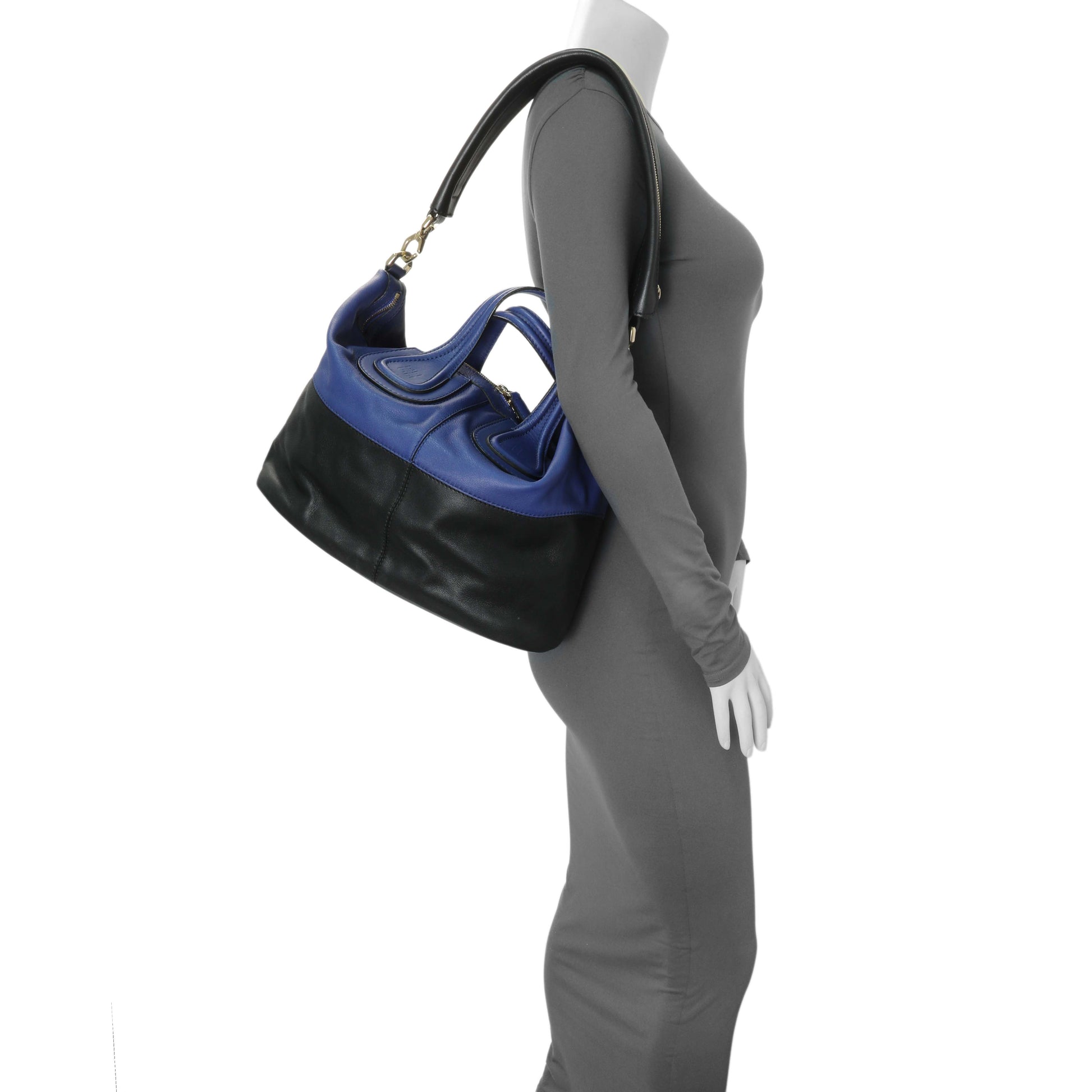 Exclusive Givenchy Black Blue Calfskin Medium Nightingale — Alternate View 7