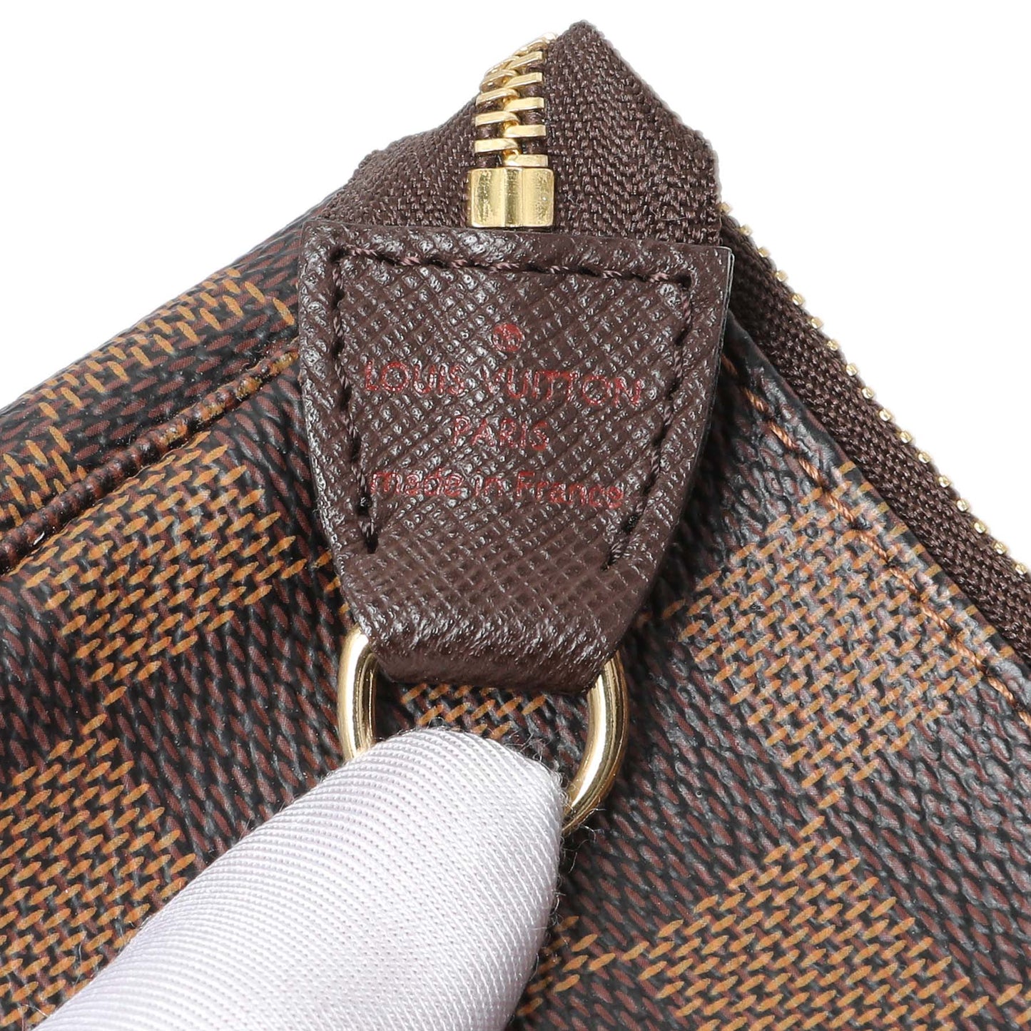 Exclusive Louis Vuitton Damier Ebene Marais Bucket 23 — Alternate View 8