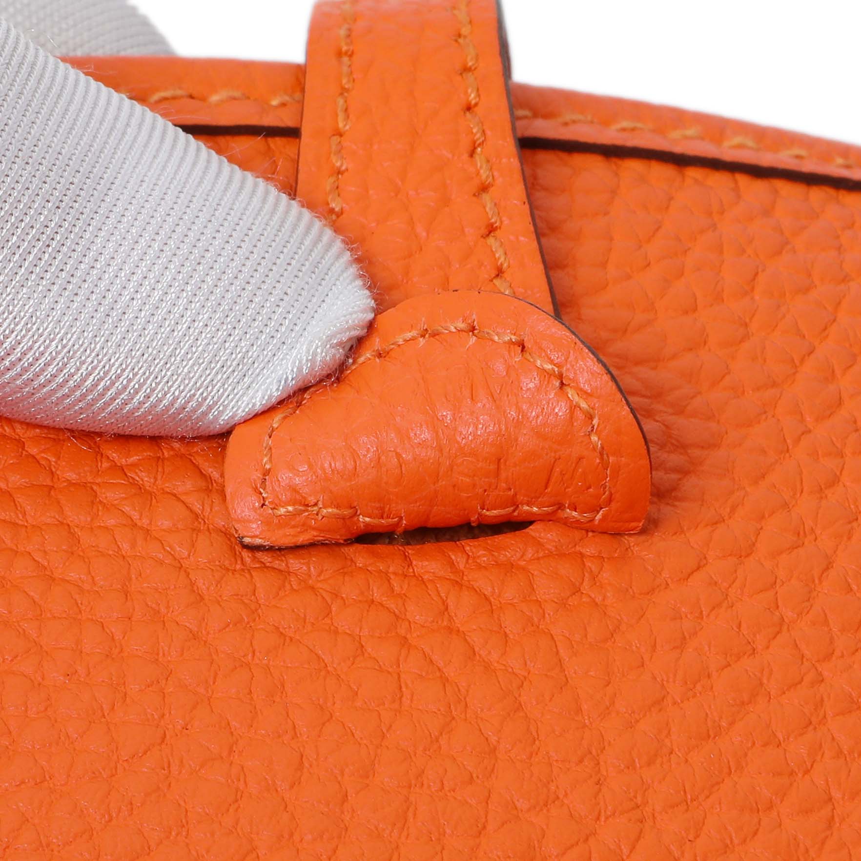 Exclusive Hermes Orange Clemence Evelyne TPM — Lifestyle View