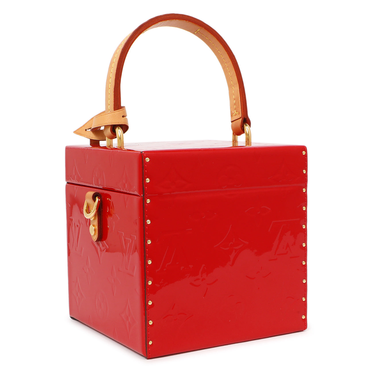 Exclusive Louis Vuitton Cerise Vernis Bleecker Box — Side View