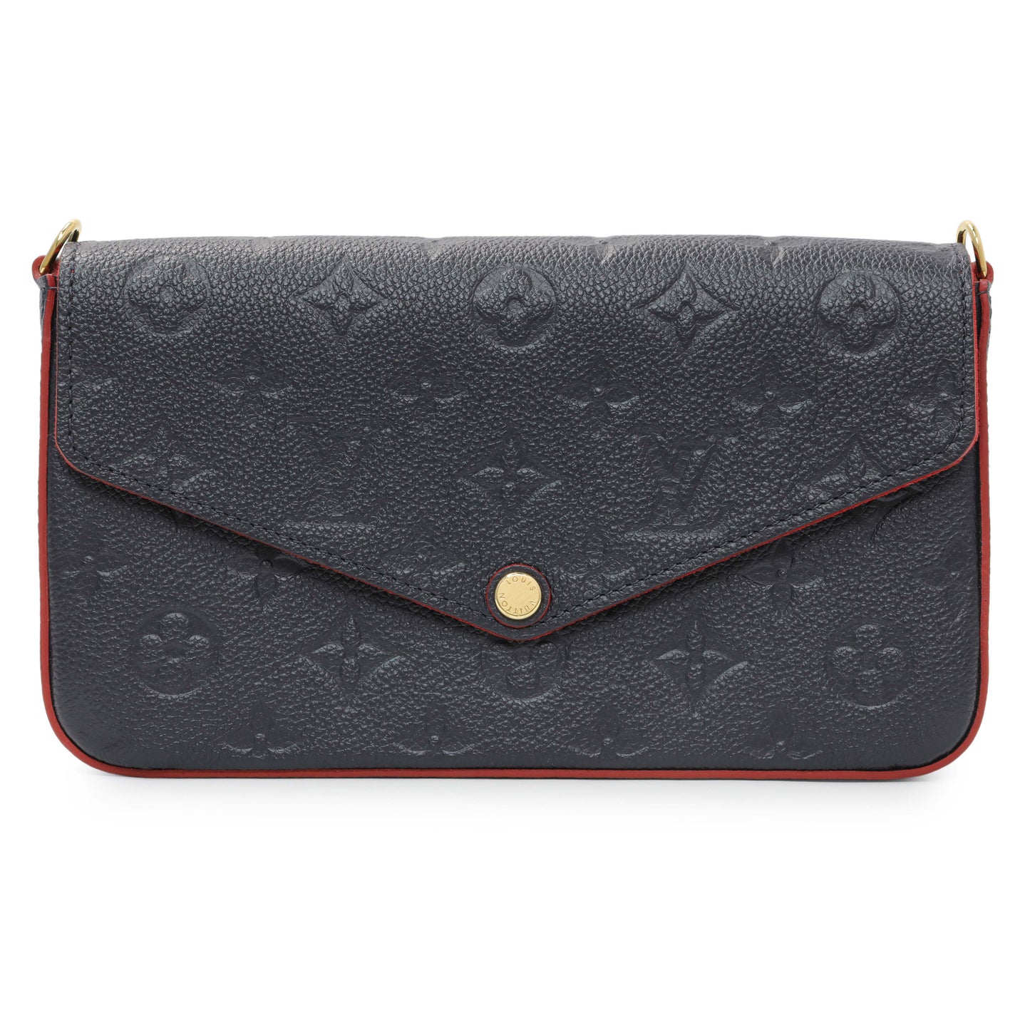 Exclusive Louis Vuitton Marine Rouge Empreinte Felicie Pochette — Side View