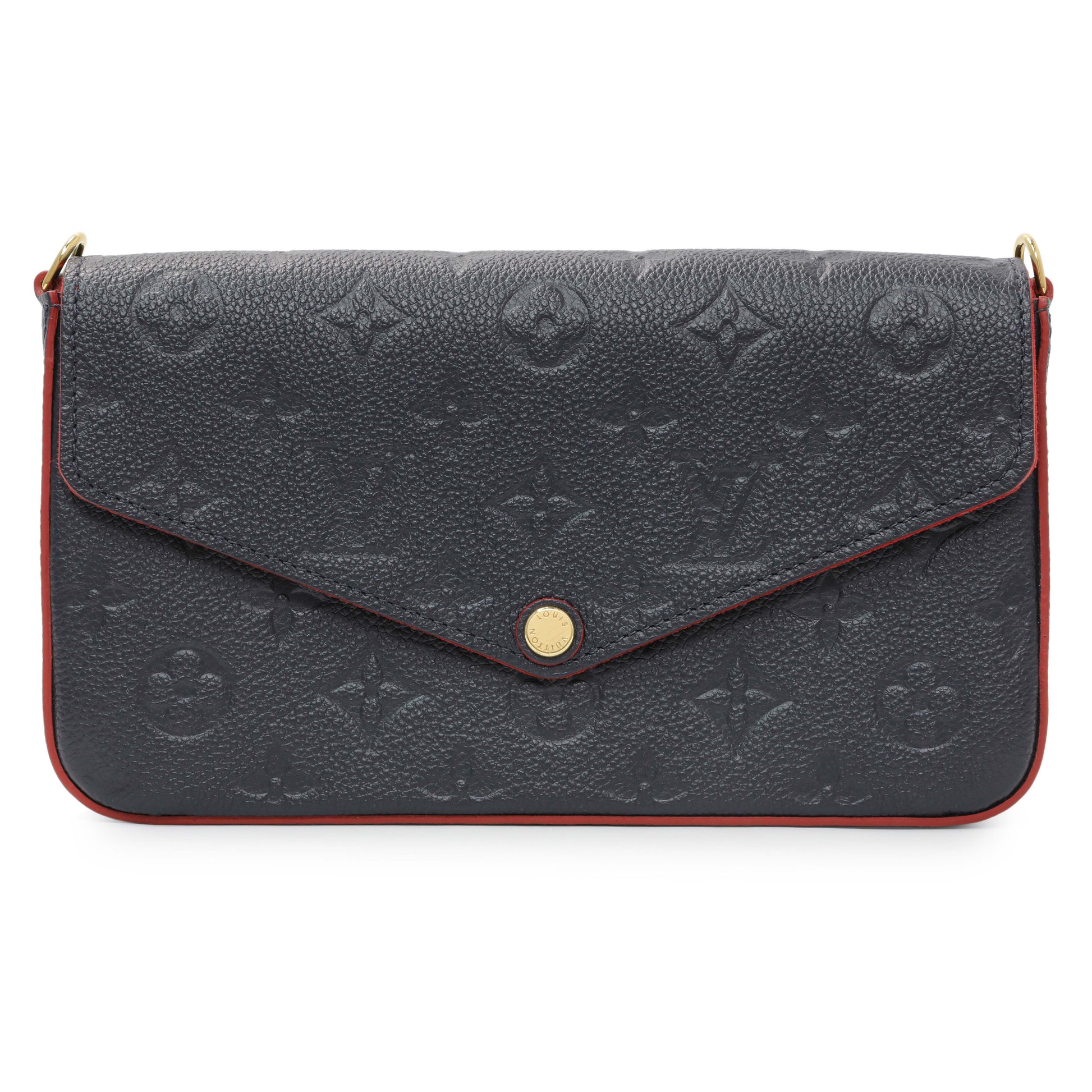 Exclusive Louis Vuitton Marine Rouge Empreinte Felicie Pochette — Side View